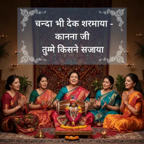 चंदा भी देख शरमाया - Krishna Bhajan